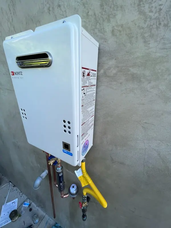 Tankless water heater installation for Borton Landing homes